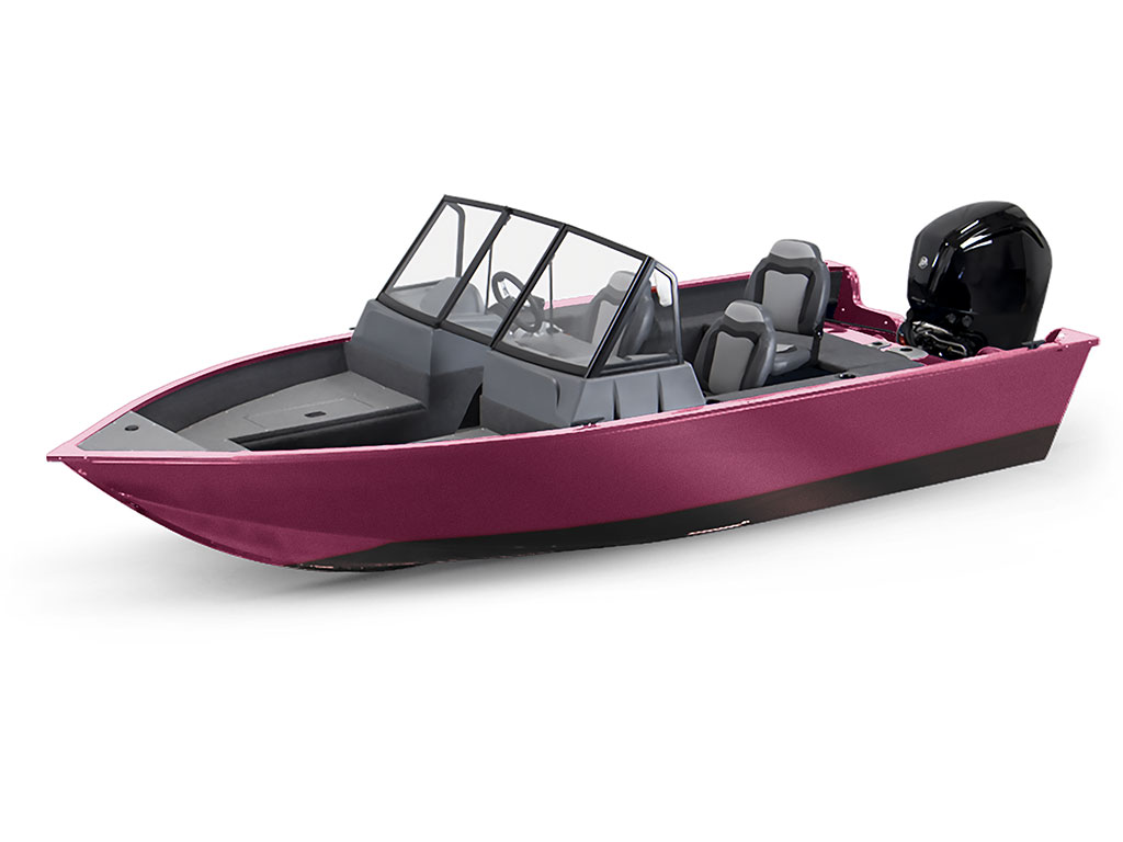 Avery Dennison SW900 Matte Metallic Pink Modified-V Hull DIY Fishing Boat Wrap
