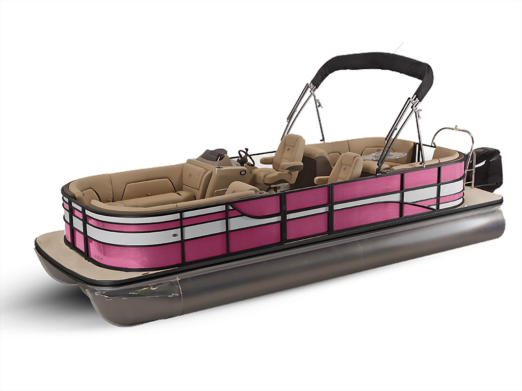 Avery Dennison SW900 Matte Metallic Pink Pontoon Custom Boat Wrap