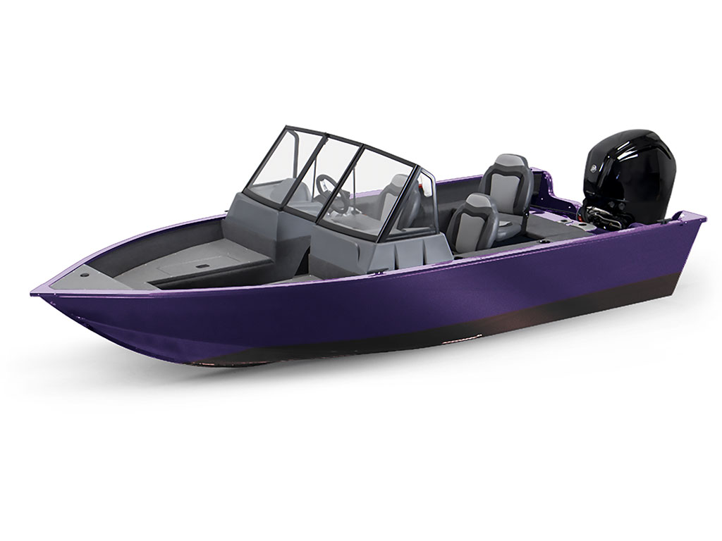 Avery Dennison SW900 Matte Metallic Purple Modified-V Hull DIY Fishing Boat Wrap