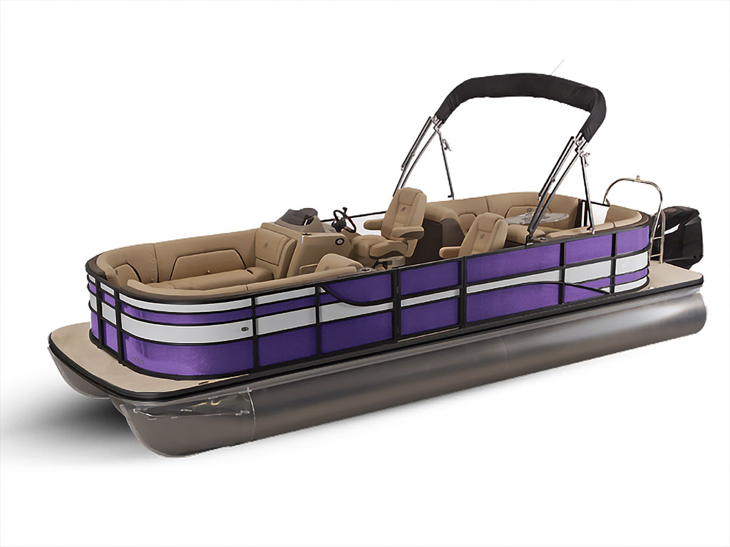 Avery Dennison SW900 Satin Purple Metallic Pontoon Custom Boat Wrap