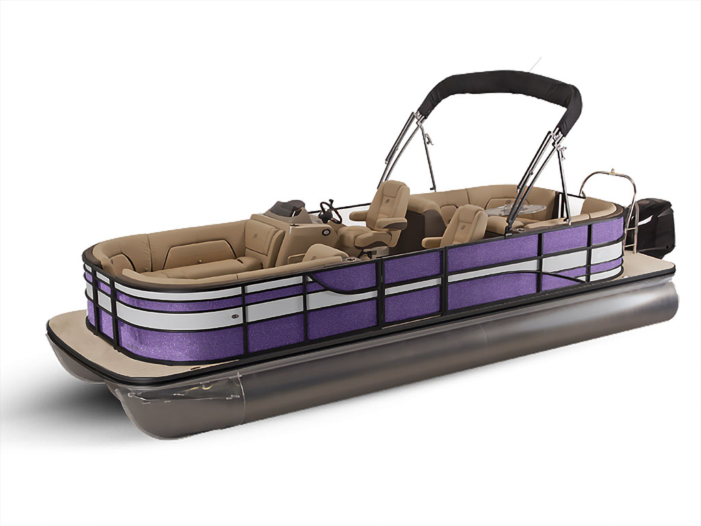 Avery Dennison SW900 Diamond Purple Pontoon Custom Boat Wrap