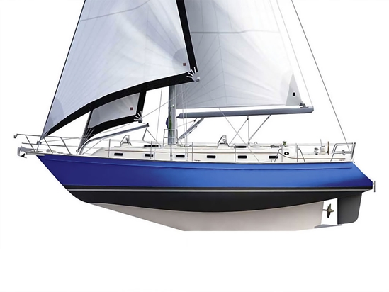 Avery Dennison SW900 Satin Dark Blue Customized Cruiser Boat Wraps