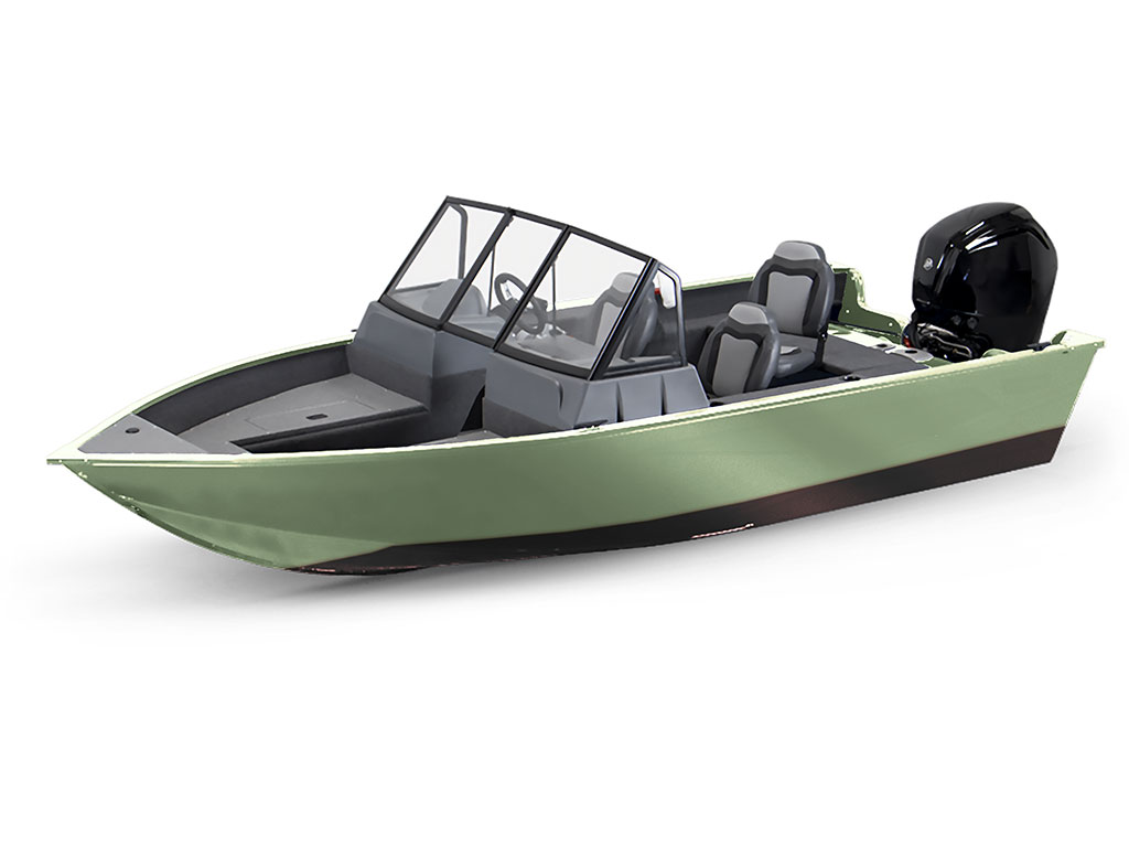 Avery Dennison SW900 Gloss Light Pistachio Modified-V Hull DIY Fishing Boat Wrap