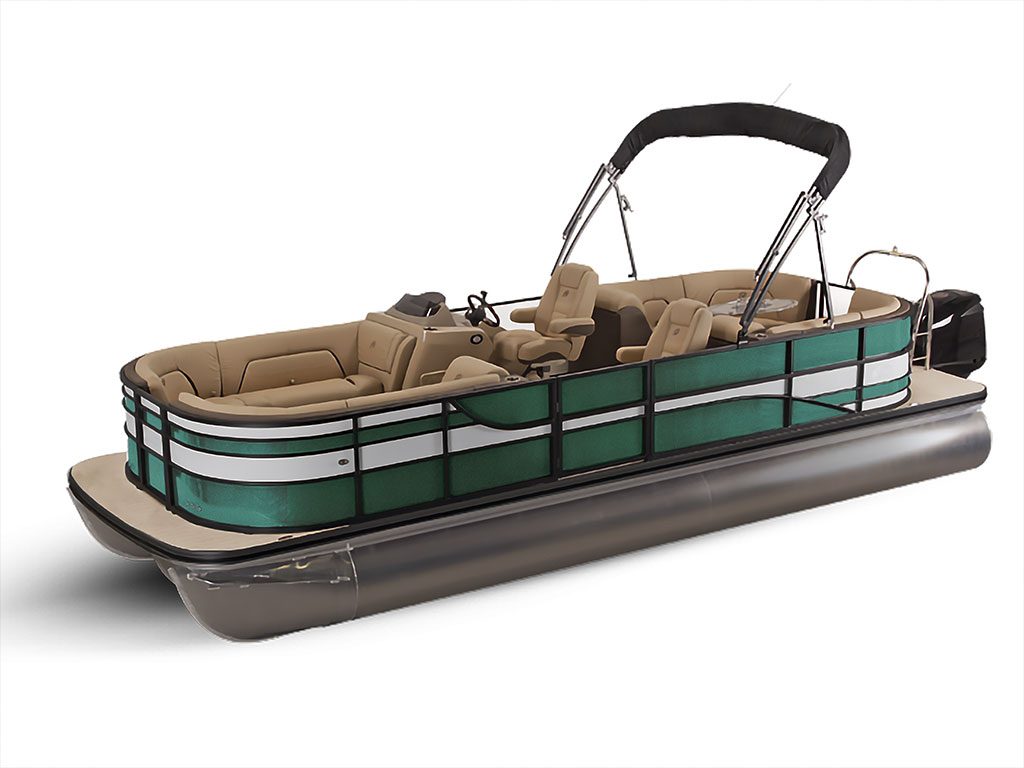 Avery Dennison SW900 Gloss Dark Green Pearl Pontoon Custom Boat Wrap
