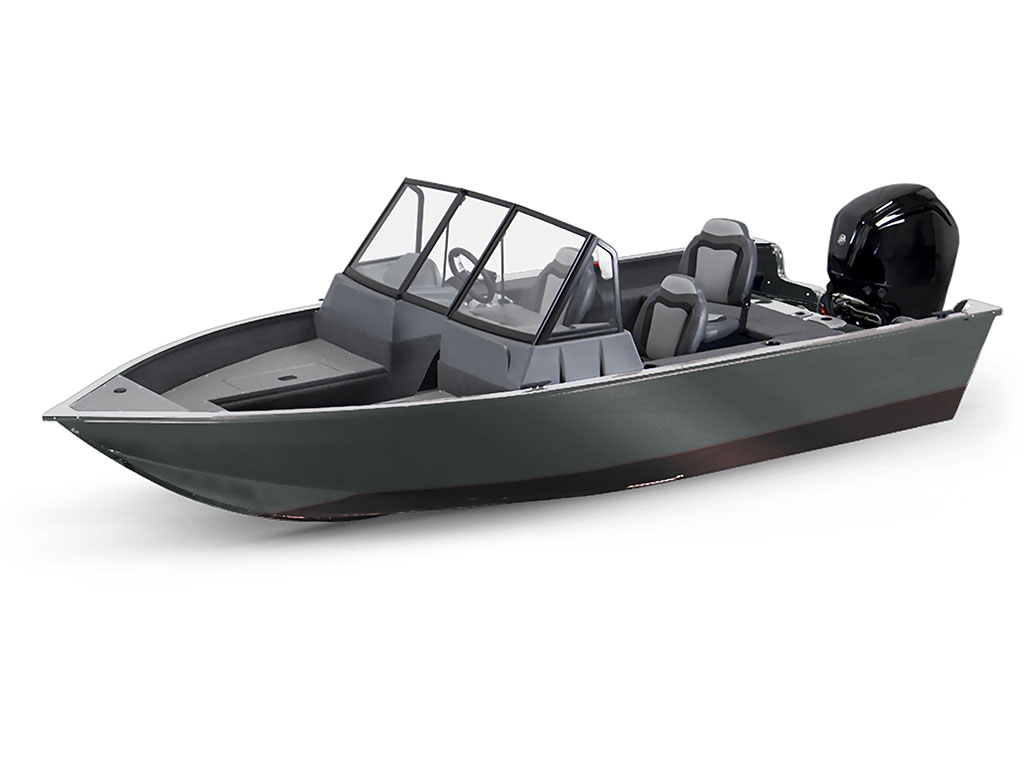 Avery Dennison SW900 Matte Dark Gray Modified-V Hull DIY Fishing Boat Wrap