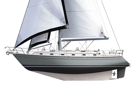 Avery Dennison SW900 Matte Dark Gray Customized Cruiser Boat Wraps