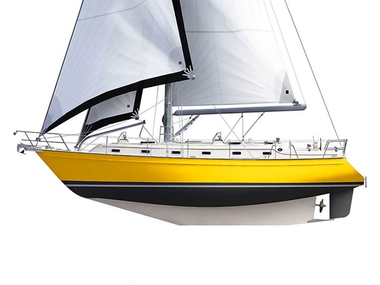 ORACAL 970RA Gloss Maize Yellow Customized Cruiser Boat Wraps
