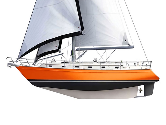 ORACAL 970RA Gloss Municipal Orange Customized Cruiser Boat Wraps
