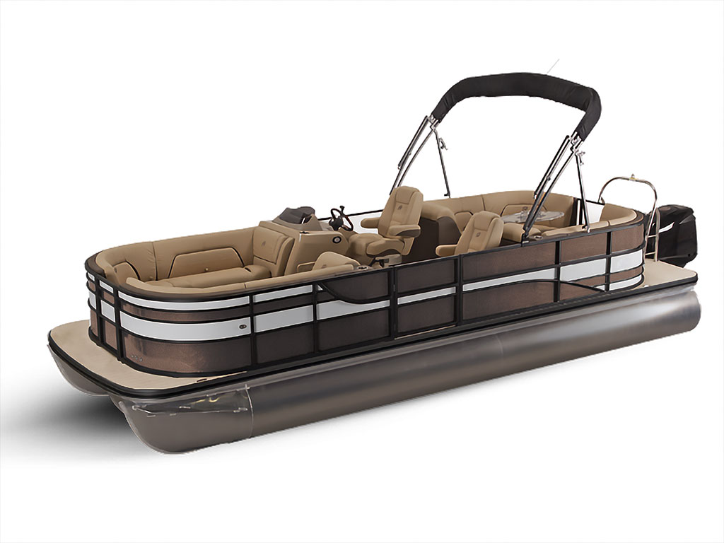ORACAL 970RA Metallic Orient Brown Pontoon Custom Boat Wrap