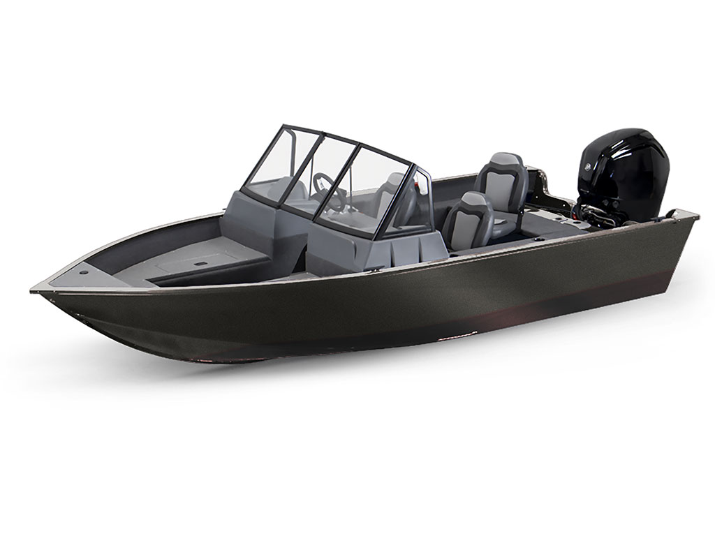 ORACAL 970RA Matte Metallic Charcoal Modified-V Hull DIY Fishing Boat Wrap