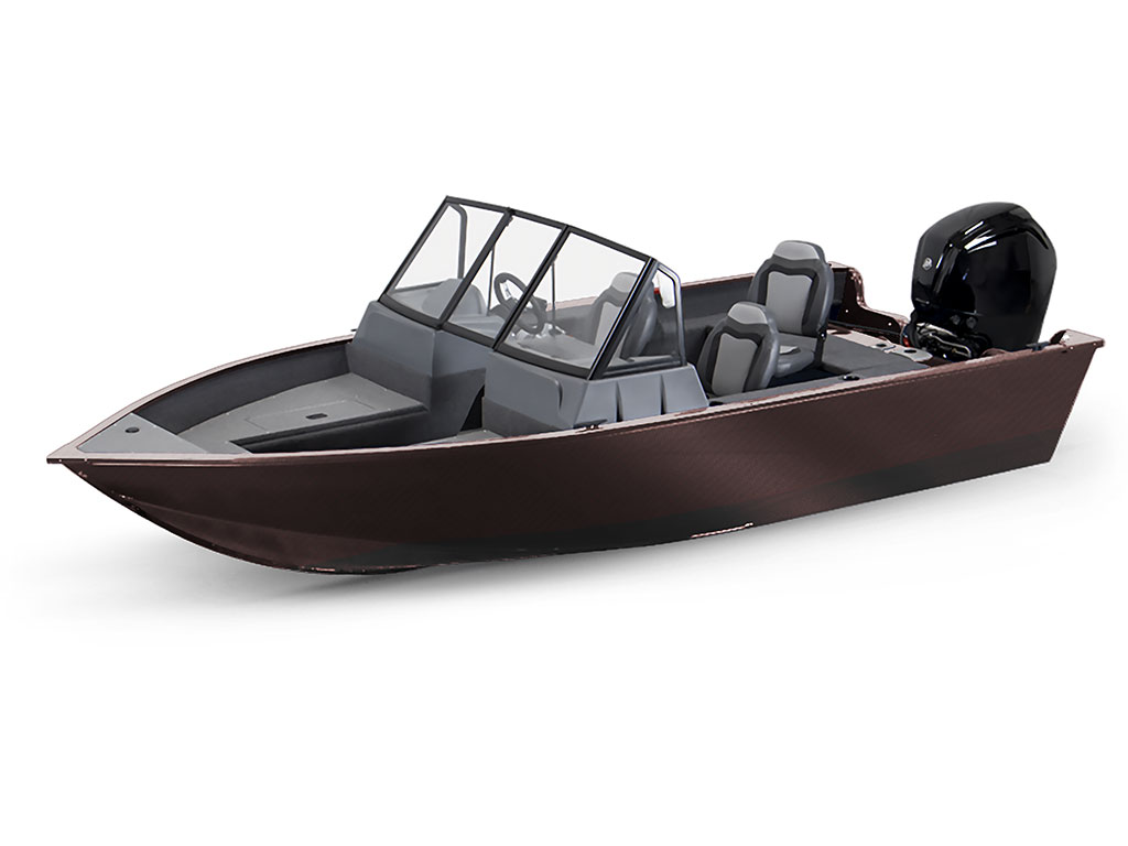 ORACAL 975 Carbon Fiber Brown Modified-V Hull DIY Fishing Boat Wrap