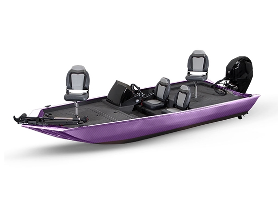 Rwraps 3D Carbon Fiber Purple Fish & Ski Boat Do-It-Yourself Wraps