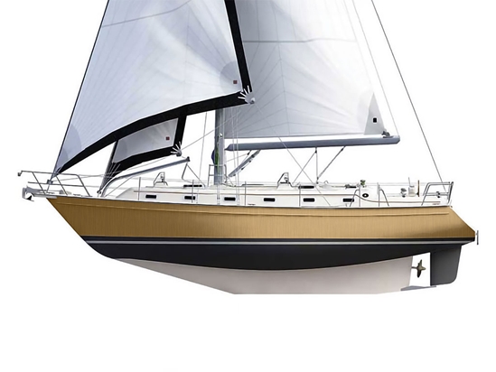 Rwraps Brushed Aluminum Gold Customized Cruiser Boat Wraps
