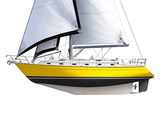 Rwraps Gloss Yellow (Maize) Customized Cruiser Boat Wraps