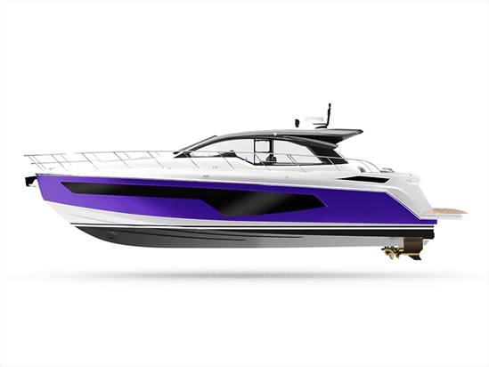Rwraps Gloss Metallic Dark Purple Customized Yacht Boat Wrap
