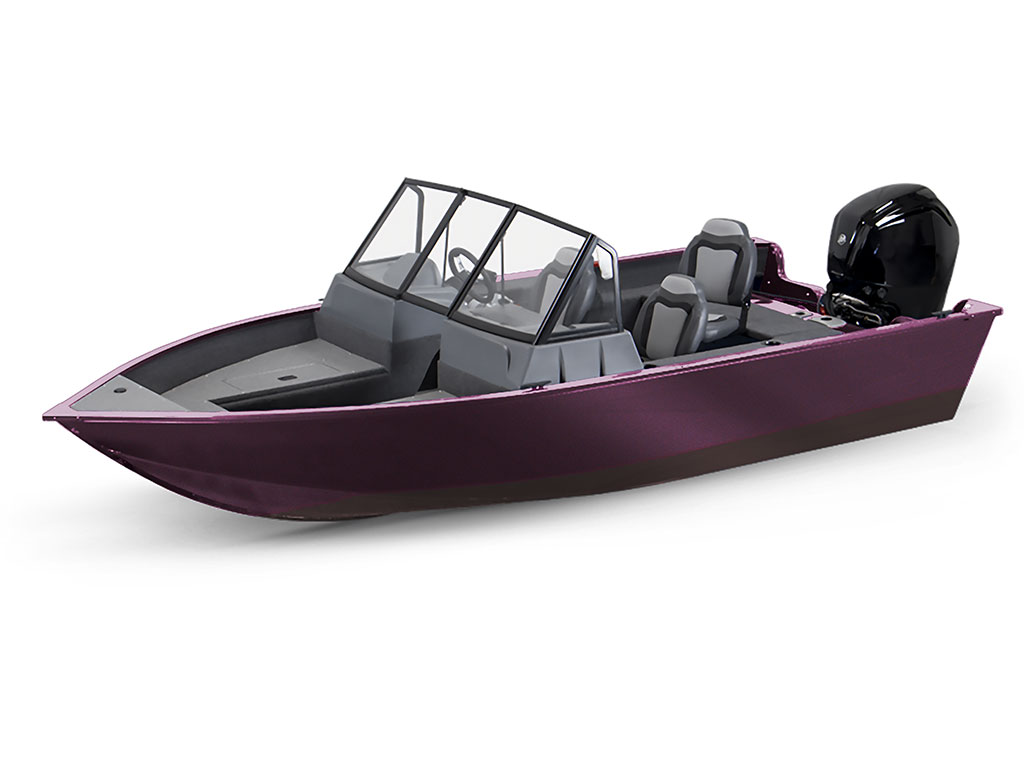 Rwraps Gloss Metallic Grape Modified-V Hull DIY Fishing Boat Wrap