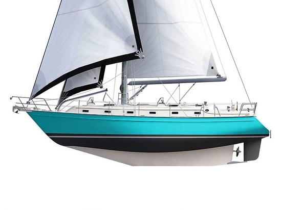 Rwraps Gloss Metallic Sea Green Customized Cruiser Boat Wraps