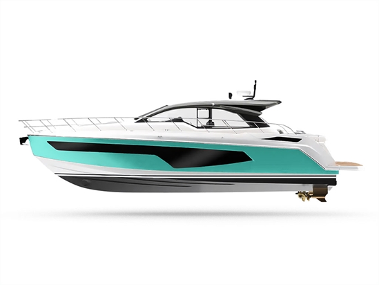 Rwraps Gloss Turquoise Customized Yacht Boat Wrap