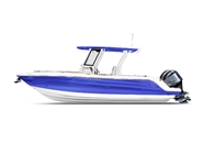 Rwraps Matte Chrome Blue Motorboat Wraps