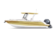 Rwraps Matte Chrome Gold Motorboat Wraps