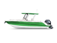 Rwraps Matte Chrome Green Motorboat Wraps