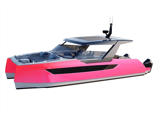 Rwraps Matte Chrome Pink Rose Catamaran Dual-Hull Vinyl Film Wraps