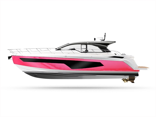 Rwraps Matte Chrome Pink Rose Customized Yacht Boat Wrap