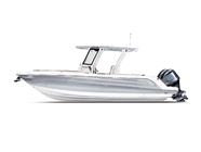 Rwraps Matte Chrome Silver Motorboat Wraps