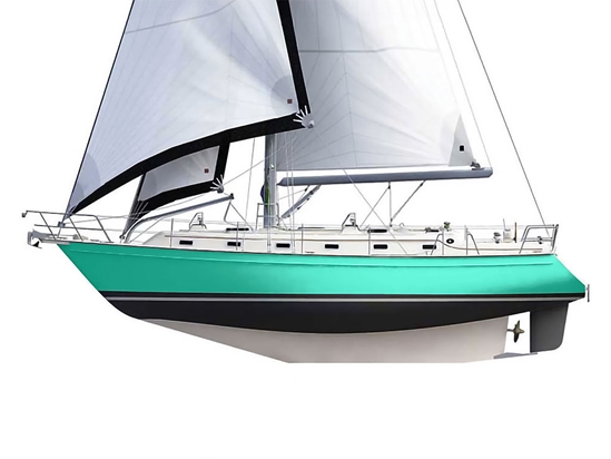 Rwraps Matte Teal Customized Cruiser Boat Wraps
