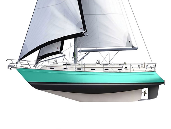 Rwraps Satin Metallic Turquoise Customized Cruiser Boat Wraps