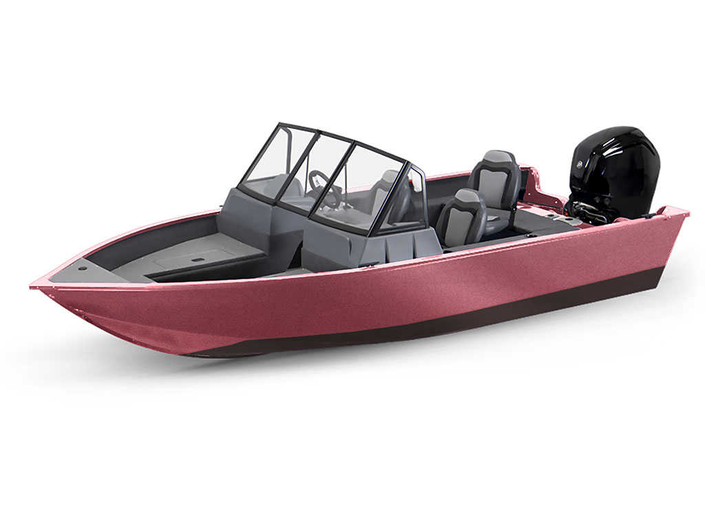 Rwraps Velvet Pink Modified-V Hull DIY Fishing Boat Wrap
