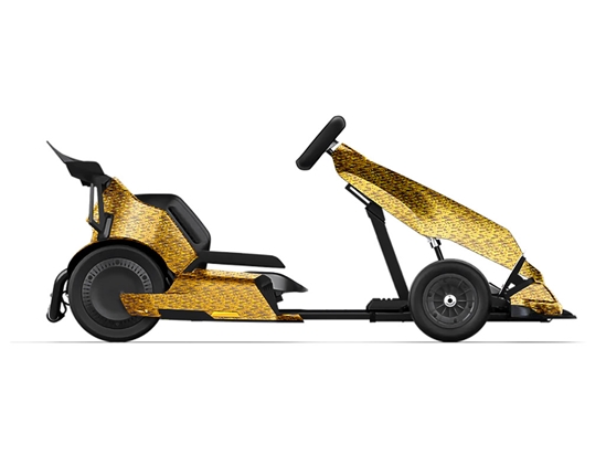Rwraps 3D Carbon Fiber Gold (Digital) Do-It-Yourself Go Kart Wraps