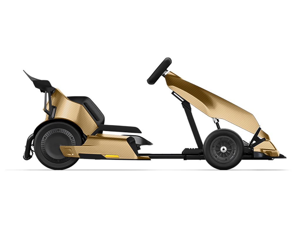 Rwraps 3D Carbon Fiber Gold Do-It-Yourself Go Kart Wraps