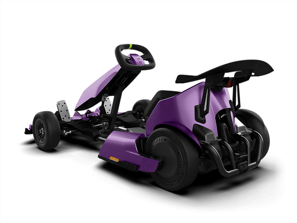 Rwraps 3D Carbon Fiber Purple Go Kart Vinyl Wraps