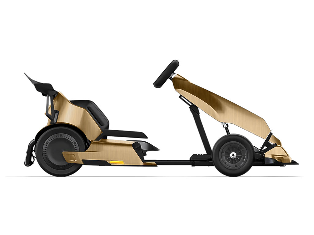 Rwraps Brushed Aluminum Gold Do-It-Yourself Go Kart Wraps