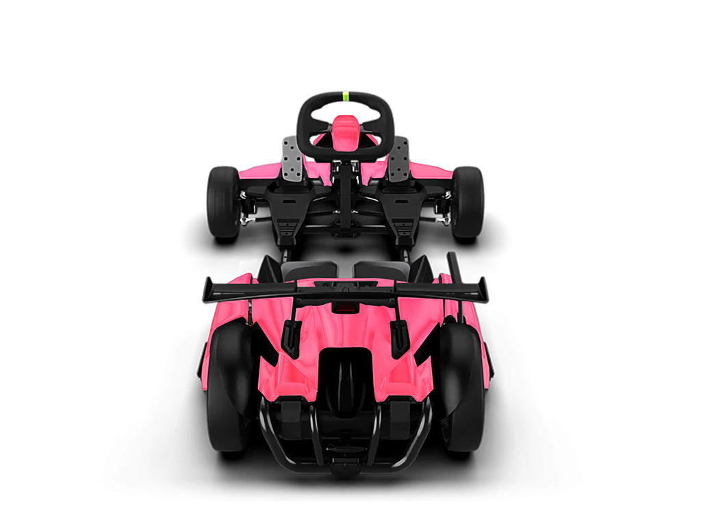 Rwraps Matte Chrome Pink Rose DIY Go Kart Wraps
