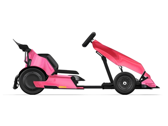 Rwraps Matte Chrome Pink Rose Do-It-Yourself Go Kart Wraps