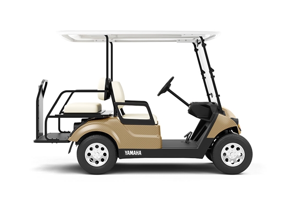 Rwraps 3D Carbon Fiber Gold Do-It-Yourself Golf Cart Wraps