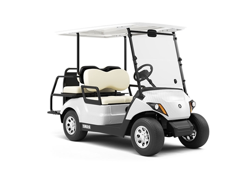 Rwraps™ 3D Carbon Fiber White Golf Cart Wraps (Discontinued)