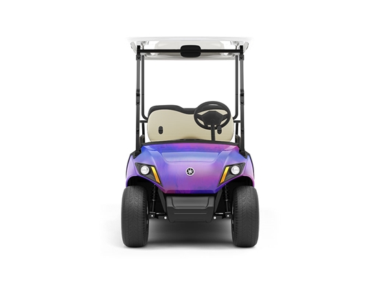 Rwraps Holographic Chrome Purple Neochrome DIY Golf Cart Wraps