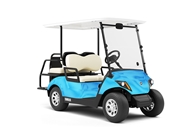 Rwraps™ Matte Chrome Light Blue Vinyl Golf Cart Wrap