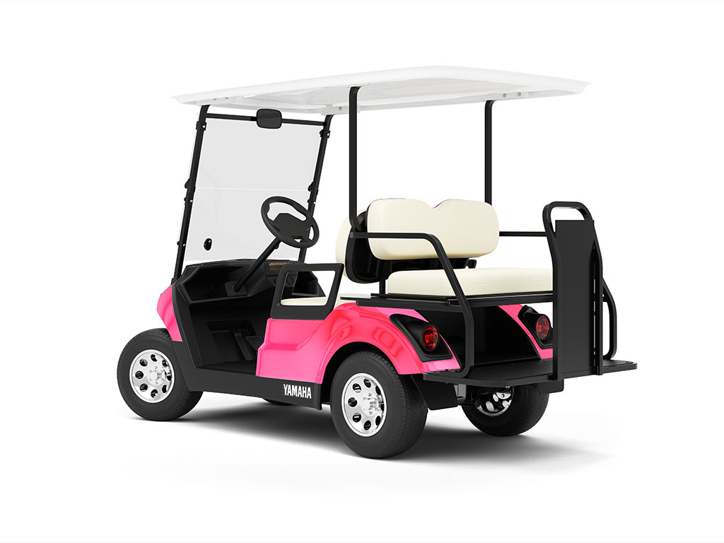 Rwraps Matte Chrome Pink Rose Golf Cart Vinyl Wraps