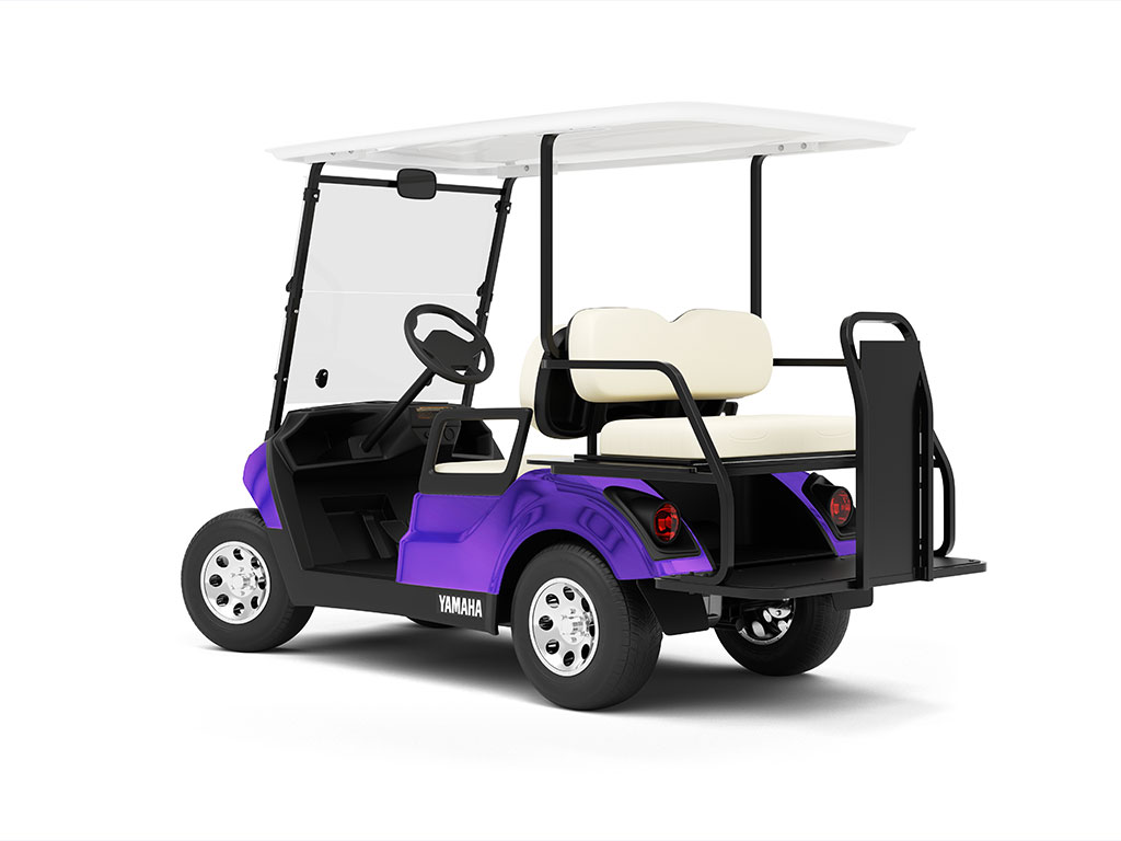 Rwraps Matte Chrome Purple Golf Cart Vinyl Wraps
