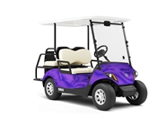 Rwraps™ Matte Chrome Purple Vinyl Golf Cart Wrap