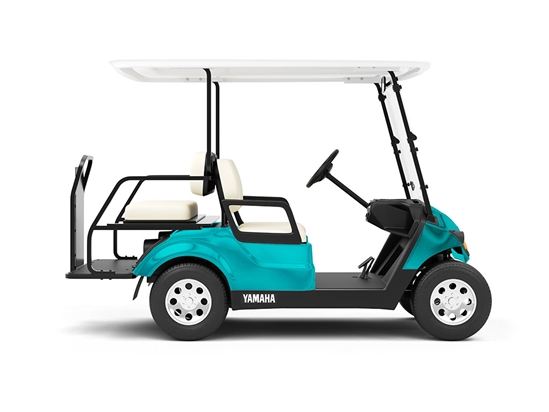 Rwraps Matte Chrome Teal Do-It-Yourself Golf Cart Wraps