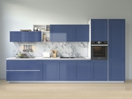 3M 2080 Matte Slate Blue Metallic Kitchen Cabinetry Wraps