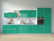 Avery Dennison SW900 Gloss Emerald Green Kitchen Cabinetry Wraps