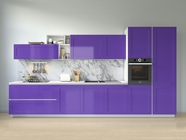 Rwraps Gloss Metallic Dark Purple Kitchen Cabinetry Wraps