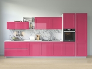 Rwraps Satin Metallic Pink Kitchen Cabinetry Wraps