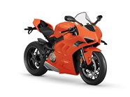 Rwraps Gloss Metallic Fire Orange Motorcycle Wraps